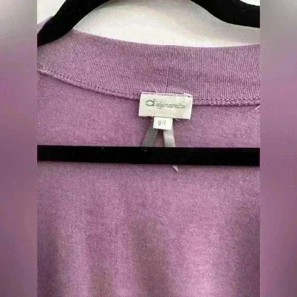 Dynamite Short  Sleeve Mauve Shirt - Picture 4 of 4